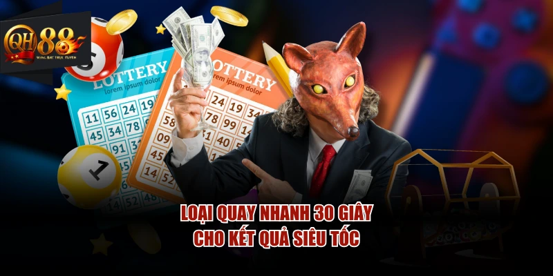 Loại quay nhanh 30 giây cho kết quả siêu tốc